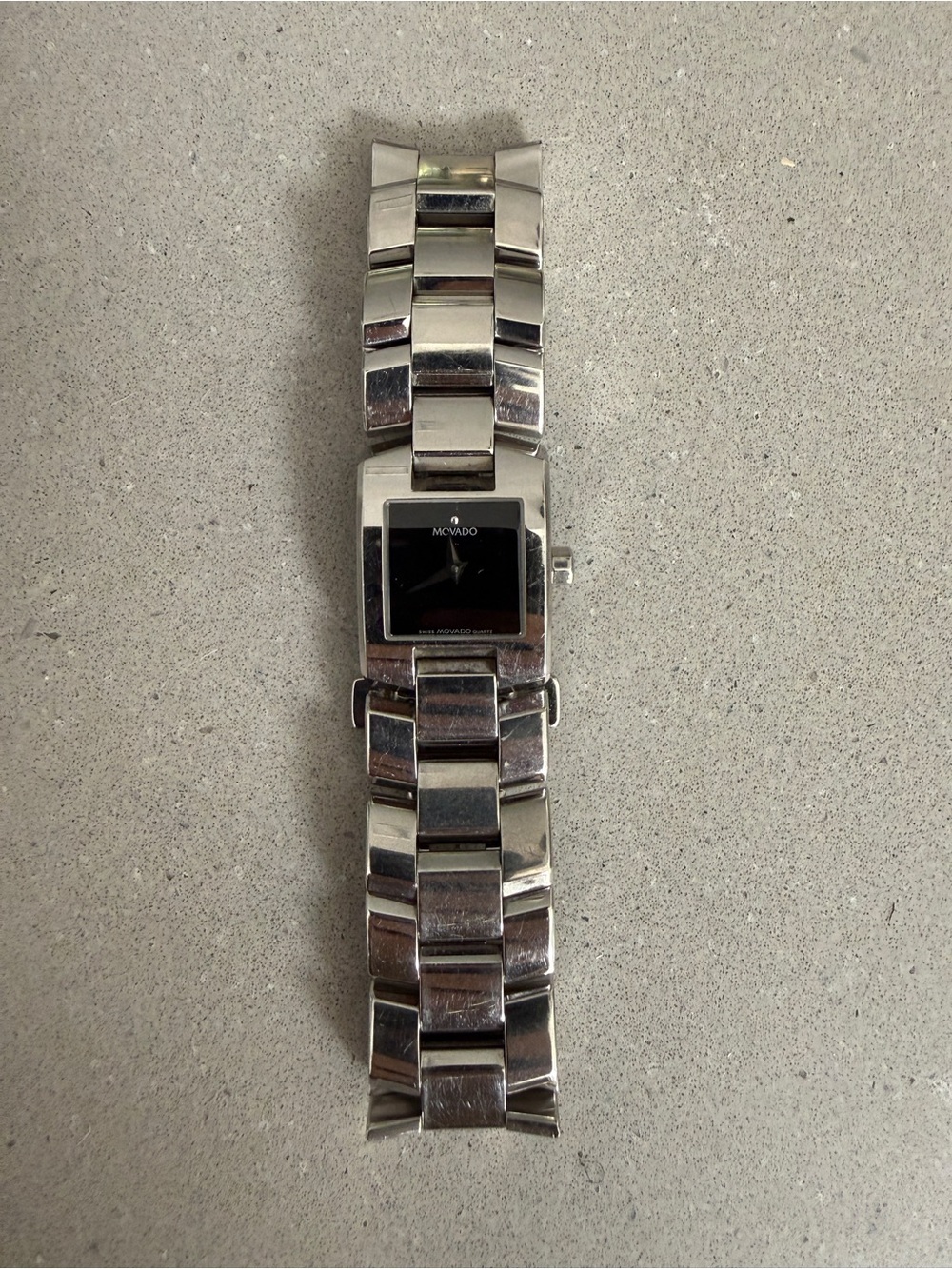 Movado Stainless Steel Women's Bracelet Watch with Black Dial - Picture 2 of 7